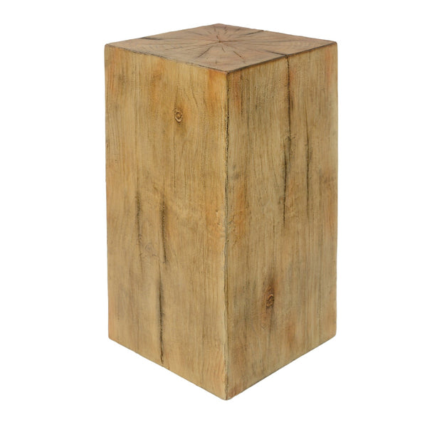 English Elm Christopher Knight Home® - Wood-Look Square-Column End Table - Stylish Distressed Finish For Indoor & Outdoor Living Spaces N770P291198N