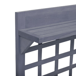 English Elm Outsunny Elevated Wooden Raised Garden Bed with Legs for Vegetables Herbs Flowers, Self-Draining, Ergonomic Height, Easy Assembly Gray W2225P229223