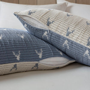 English Elm 3 Luxe Matelassé Coverlet Set Full/Queen with Two Standard Shams – Lightweight Polyester, Textured Elegance Blue 18.7 L x 14.76 W x 5.32 H B035P366538