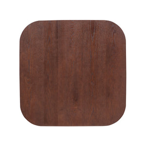 English Elm Christopher Knight Home® - SQUARE Mid-Century Dining Table with Tapered Legs, Solid Wood Frame, Sleek Communal Centerpiece Dark Walnut N771P355877T