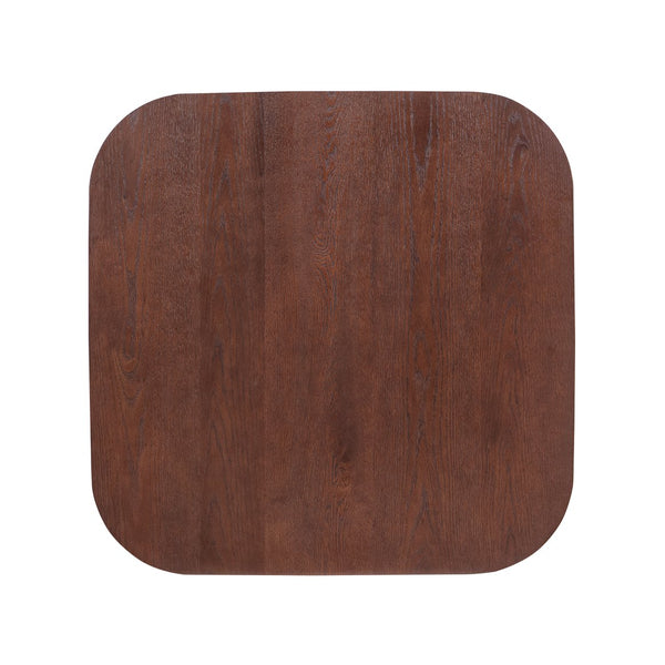 English Elm Christopher Knight Home® - SQUARE Mid-Century Dining Table with Tapered Legs, Solid Wood Frame, Sleek Communal Centerpiece Dark Walnut N771P355877T