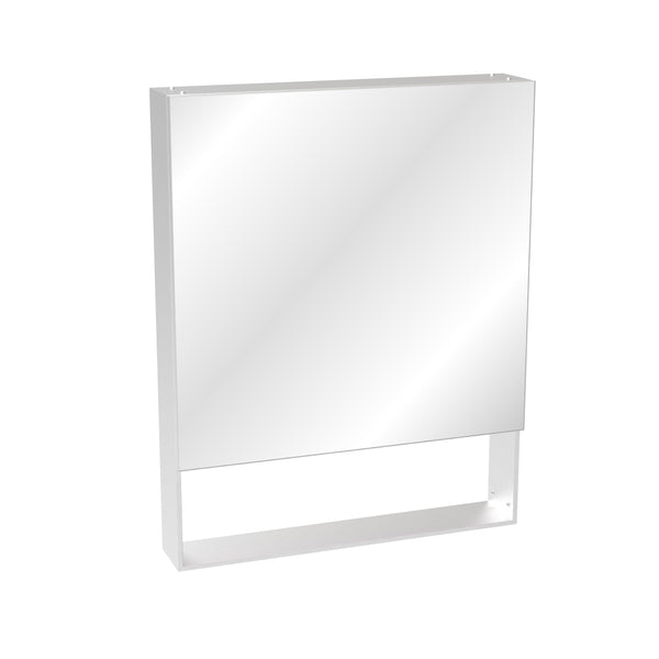 English Elm 24'' Aluminum Medicine Cabinet Wall Mount Bathroom Mirror with Adjustable Interior Shelves W708P379205