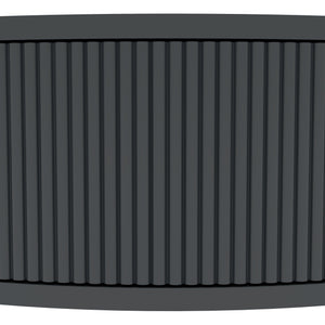 English Elm Artisan-crafted Demi-lune Console Sculptural Wave Drawers Vanilla Lacquer Hallway Accent Dark Gray W2557P329371
