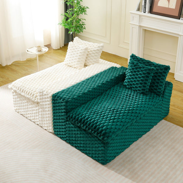English Elm Luxury Color-Block Turtle Velvet Sofa - Modular Design For Stylish Living Room Comfort & Flexibility P2 W3371S00046-GIGA
