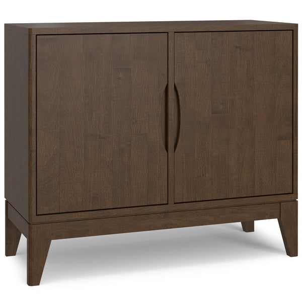 English Elm Harper Solid Wood Buffet with Tapered Legs and Notched Pulls for Dining Rooms B136P439007