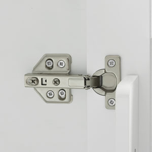 English Elm K&K Kitchen Island with Drop Leaf, Rolling Storage Cart with 3-Tier Pull-Out Organizer, Durable Wood Countertop White WF531421AAW