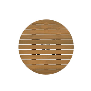 English Elm Christopher Knight Home® - 3 Piece Wicker Patio Set with Cloud-Like Cushions, Acacia Top Table, Rust-Resistant Steel Frame Beige,Black+Natural N780P209442N