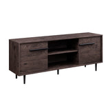 60" 2-Door Modern Media Console Sable Grey, Black W60MAR2DSA Walker Edison