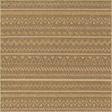 Unique Loom Outdoor Modern Southwestern Machine Made Geometric Rug Light Brown, Brown/Gold 5' 4" x 6' 1"