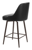 Keppel Swivel Counter Stool Black & Bronze 109973 Zuo Modern