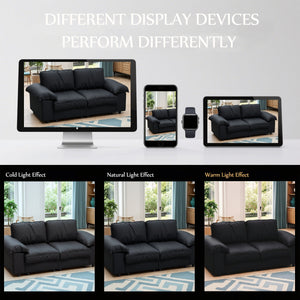 English Elm Fx-P20M-2S-Pubk Modern Black Faux Leather 2-Seater Sofa With Hidden Storage - Ideal For Small Spaces W576S00226