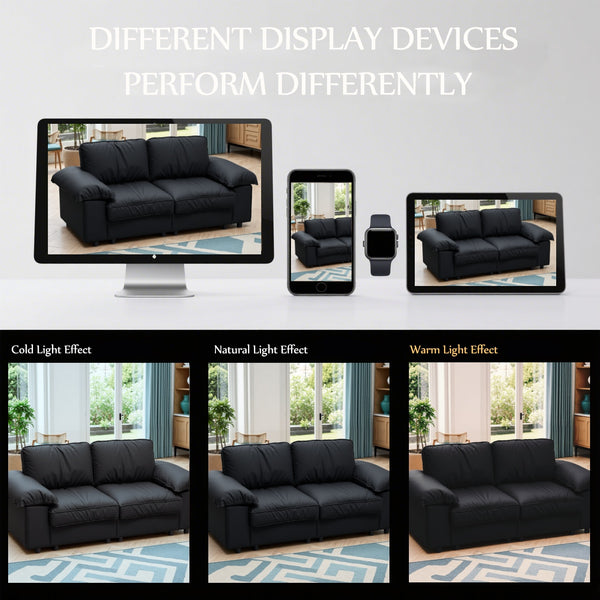 English Elm Fx-P20M-2S-Pubk Modern Black Faux Leather 2-Seater Sofa With Hidden Storage - Ideal For Small Spaces W576S00226