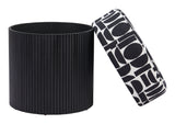 Boto Storage Ottoman Black & White 110181 Zuo Modern