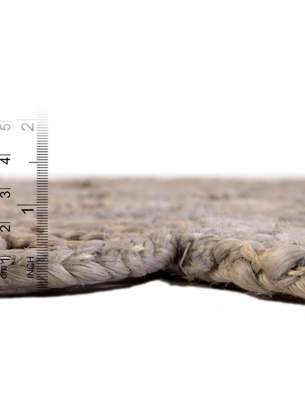 Unique Loom Braided Jute Punita Hand Braided Novelty Rug Gray,  5' 1" x 8' 0"