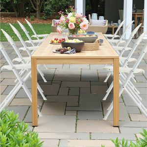 English Elm 4-pack Powder-coated Steel Folding Chairs Faux Leather Seat Stackable Indoor Outdoor W2071P368564