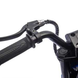 English Elm 24v Kids Electric Motocross Motorcycle 200w Hub Motor Suspension Led Bluetooth Audio Blue W1578P225048