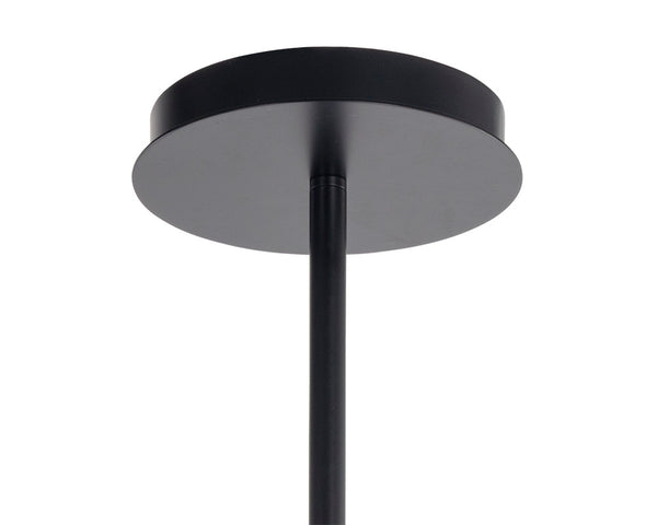 Sunpan Briggs Chandelier – Stunning Black Iron & Bronze Elegance for Dramatic Indoor Spaces, 50.75"W