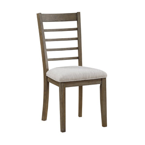 English Elm Stylish 6-Piece Light Brown Dining Table Set With Comfortable Upholstered Chairs & Versatile Bench B011P372218-GIGA