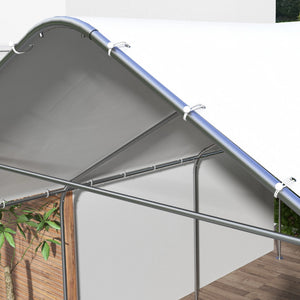English Elm Tent Triple Bay Steel Canopy Uv30 Protection for Vehicles Events and Outdoor Storage T3971S00258