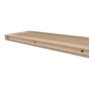 English Elm Floating Shelf Dallas Set of 2 Light Pine Beige Engineered Wood Modern Wall-Mounted Decor Storage B092P238707