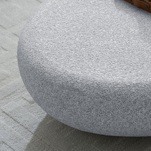 English Elm 55.12''fiberglass Elliptical Coffee Table Faux Stone Matte Finish Low Profile Living Room W2582P407289