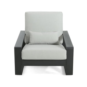 English Elm Christopher Knight Home® - La Plata Lounge Chairs Set Of 2 - Modern Aluminum Frame With Grey Cushions For Indoor/Outdoor Comfort N775P211257B-S2