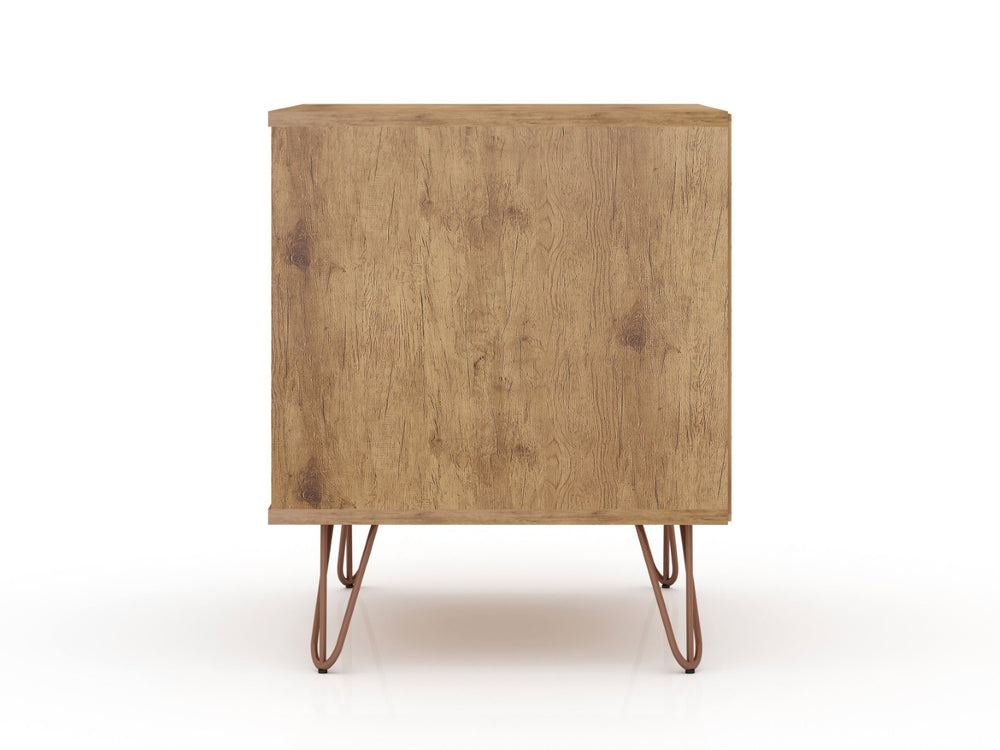 English Elm Rockefeller 20" Gray Nightstand - Modern Design With 1 Drawer & Open Shelf For Stylish Storage Solutions B365P398172-GIGA