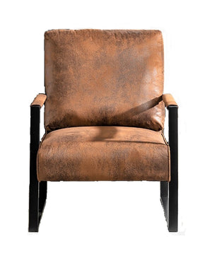 English Elm Classic Mid Century Modern Accent Chair - Stylish Metal Frame, Soft Spotted Microfiber, Perfect For Any Room B2735P256732