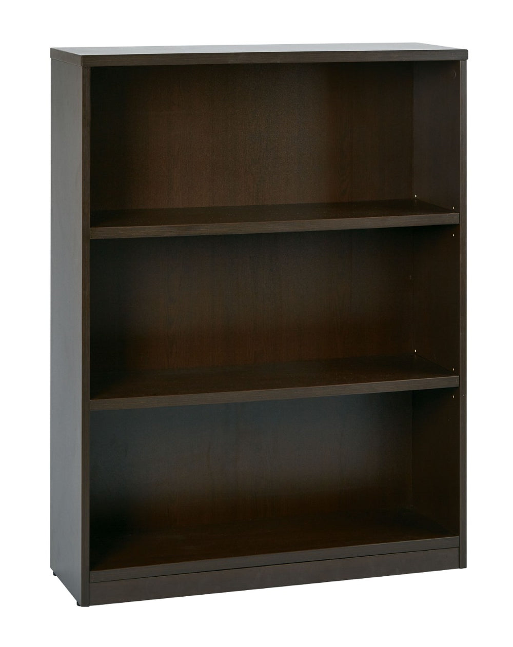 OSP Home Furnishings 36wx12dx48h Commercial Grade Laminate Bookcase with Adjustable Shelves for Office Cherry LBC361248-CHY
