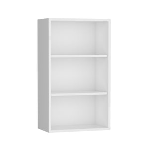 English Elm Wall Engineered Wood Cabinet with Single Door and Two Shelves for Kitchen Storage, Modern Durable Design White 38.58 L x 25.98 W x 3.54 H B097P250921