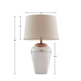 Martha Stewart Jemma Transitional Ceramic Table Lamp MT153-0015 White