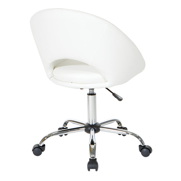 OSP Home Furnishings Milo Office Chair White