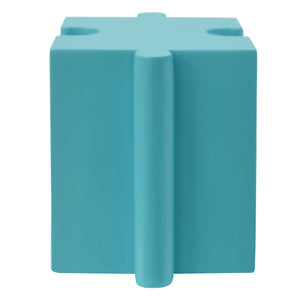 English Elm Christopher Knight Home® - Puzzle Art Side Table - Modular Light Blue Mgo Design For Indoor & Outdoor Use, Custom Configurations N770P347932L