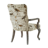 Madison Park Arnau Traditional Accent chair FPF18-0020 Ivory Multi