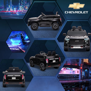 English Elm Aosom Licensed Chevrolet Tahoe 12v Kids Electric Ride on Suv with Remote Control W2225P200612