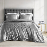 Madison Park Essentials Satin Luxury Glam/Luxury Comforter Set MPE10-1047 Grey