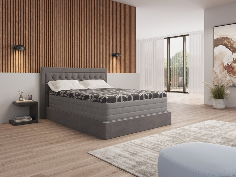 English Elm 14" Copper Infused Hybrid Plush Queen Mattress with Cooling Foam and Wrapped Coils B209P284775