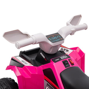 English Elm Aosom 6v Electric Toddler Atv Quad Ride on with Non-slip Grip and Durable Tires W2225P217194
