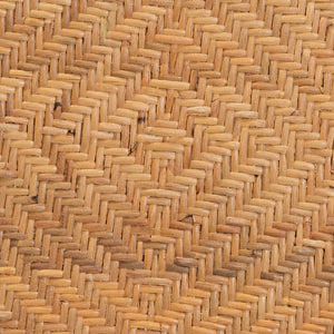 English Elm Modern Rattan Barstool with Woven Texture Curved Arms and Footrest for Kitchen Island B2750P467635