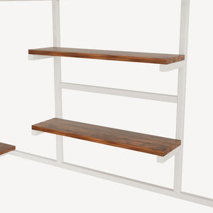 English Elm Black Metal Loft Bed with Built-in Desk Rgb Led Lighting and Charging Station White W1671S00007