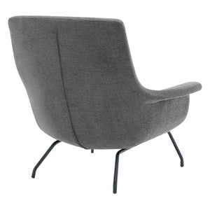 OSP Home Furnishings Adria Armchair  Charcoal/Black