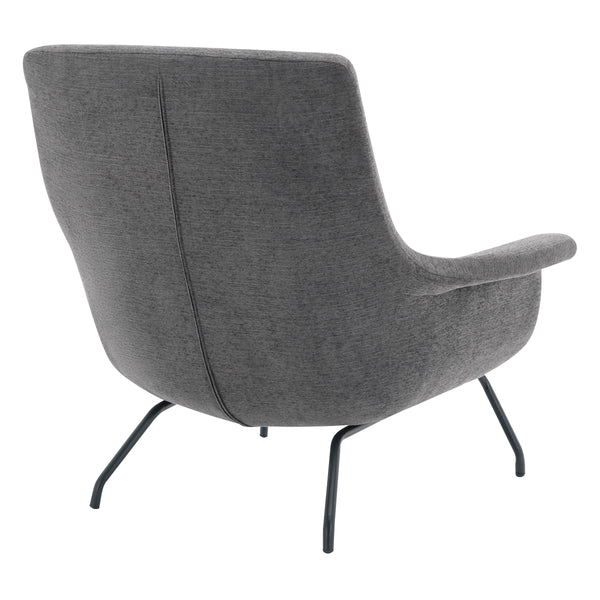 OSP Home Furnishings Adria Armchair  Charcoal/Black