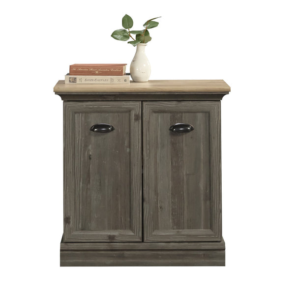 English Elm Utility Stand Brown Finish with Adjustable Shelf, Engineered Wood, Cord Management, Slim 34.4" L B356P367983