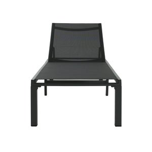 English Elm Christopher Knight Home® - Westport Aluminum Chaise Lounge Set of 2 - Lightweight Rust-Resistant Frames, Breathable Black Fabric Recliners N775P180038B