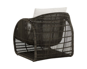 Sunpan Tulum Lounge Chair - Stunning Louis Cream Design, Modern Art Inspired, Durable Outdoor Comfort Cream Fabric 111557