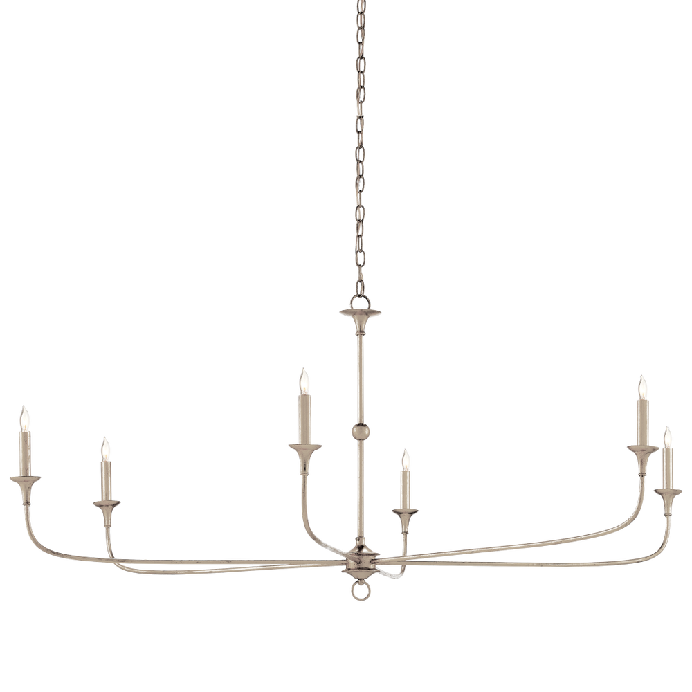 Nottaway Silver Chandelier - Elegant Minimalist Design with Champagne Finish for Timeless Interiors