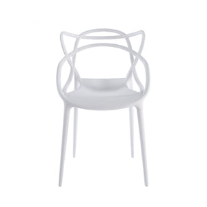 English Elm 1+4,5pieces Mid-century Dining Set White Mdf Top Tapered Metal Legs Seats Six W3766S00010