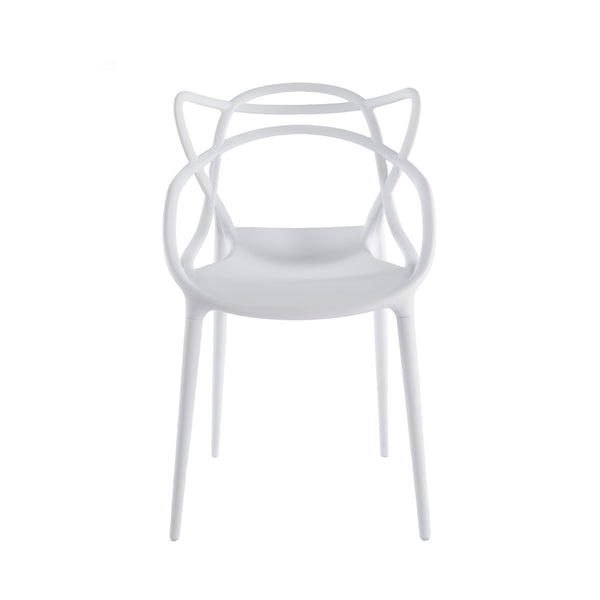 English Elm 1+4,5pieces Mid-century Dining Set White Mdf Top Tapered Metal Legs Seats Six W3766S00010