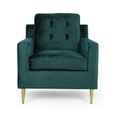 Christopher Knight Home® - Noble House - Hanlon Modern Glam Tufted Velvet Club Chair