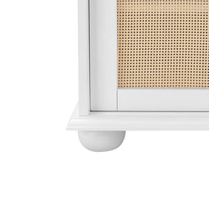 English Elm Clothes Hall Tree Storage Bench with Adjustable Shelves, Sliding Doors, Solid Poplar Feet & Shoe Bench White W2275P210040